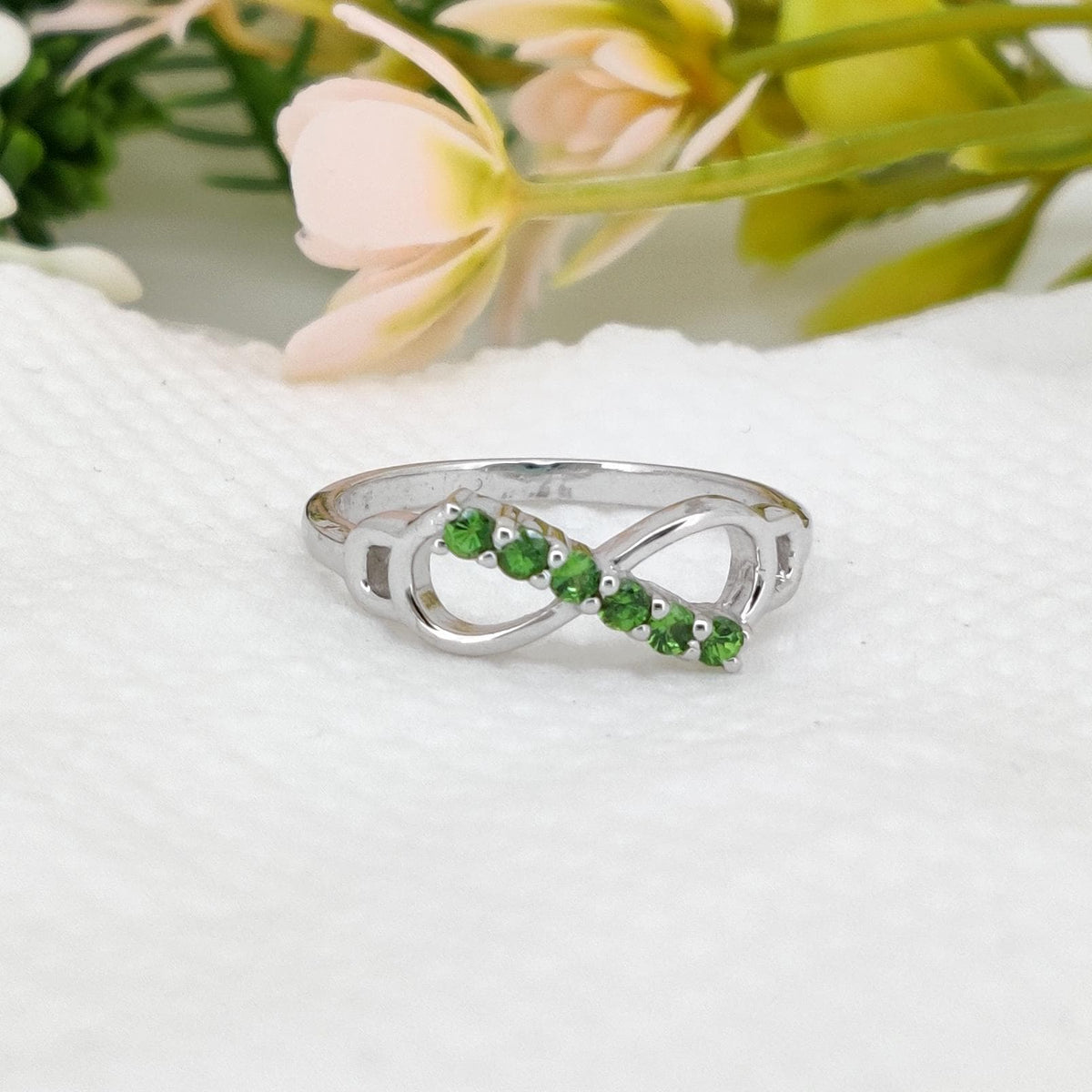 Natural Tsavorite Ring 925 Sterling Silver, Handmade Green Gemstone Jewelry, Gifts For Her