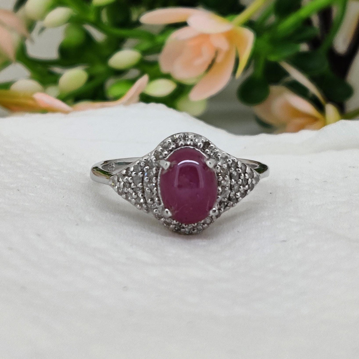 Handmade Ruby Star Ring 925 Silver, Unique Boho Gemstone Jewelry, Red Stone Promise Ring