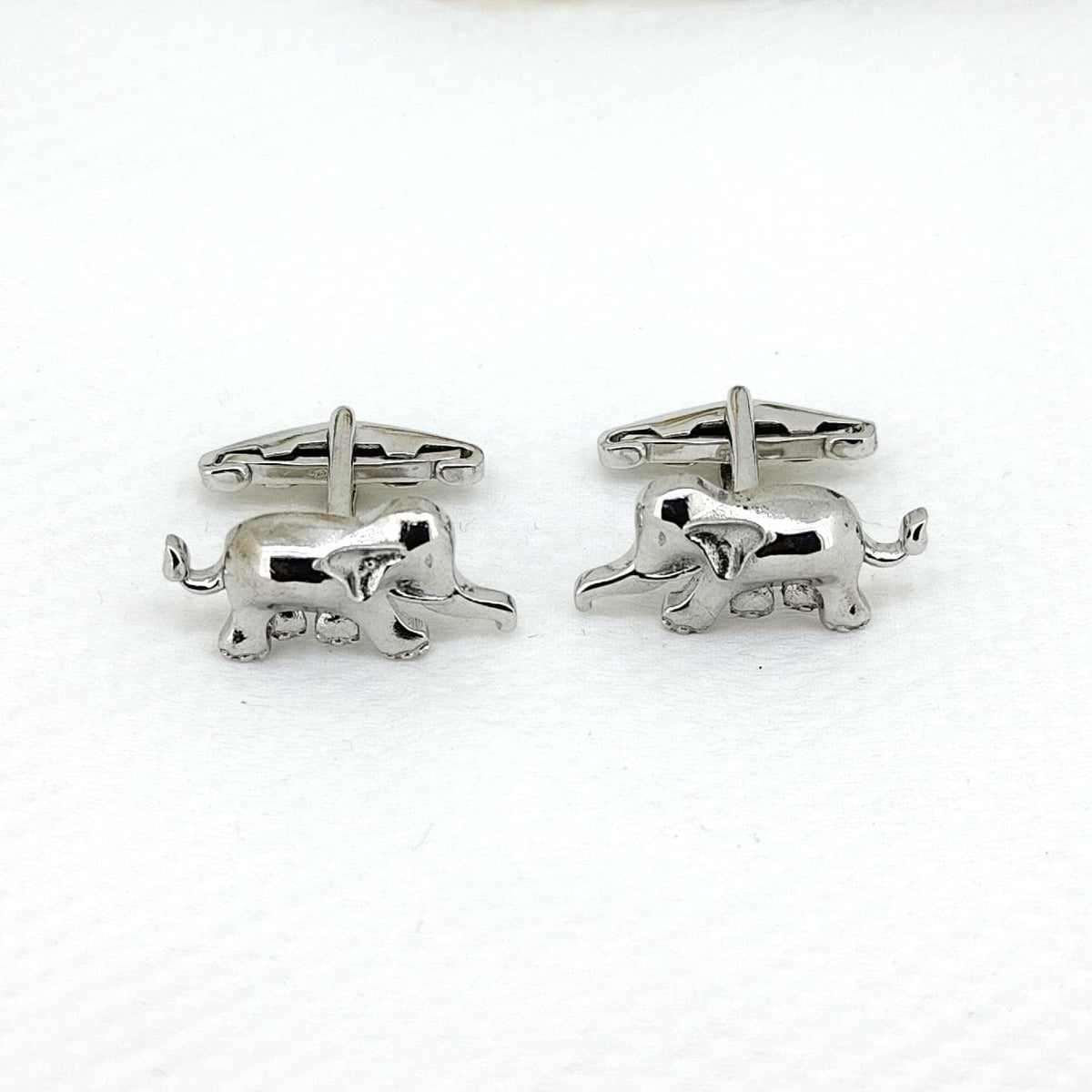 Elephant 925 Sterling Silver Cufflinks- Unique Handmade Animal Cufflinks- Men's Accessories- Anniversary Gift