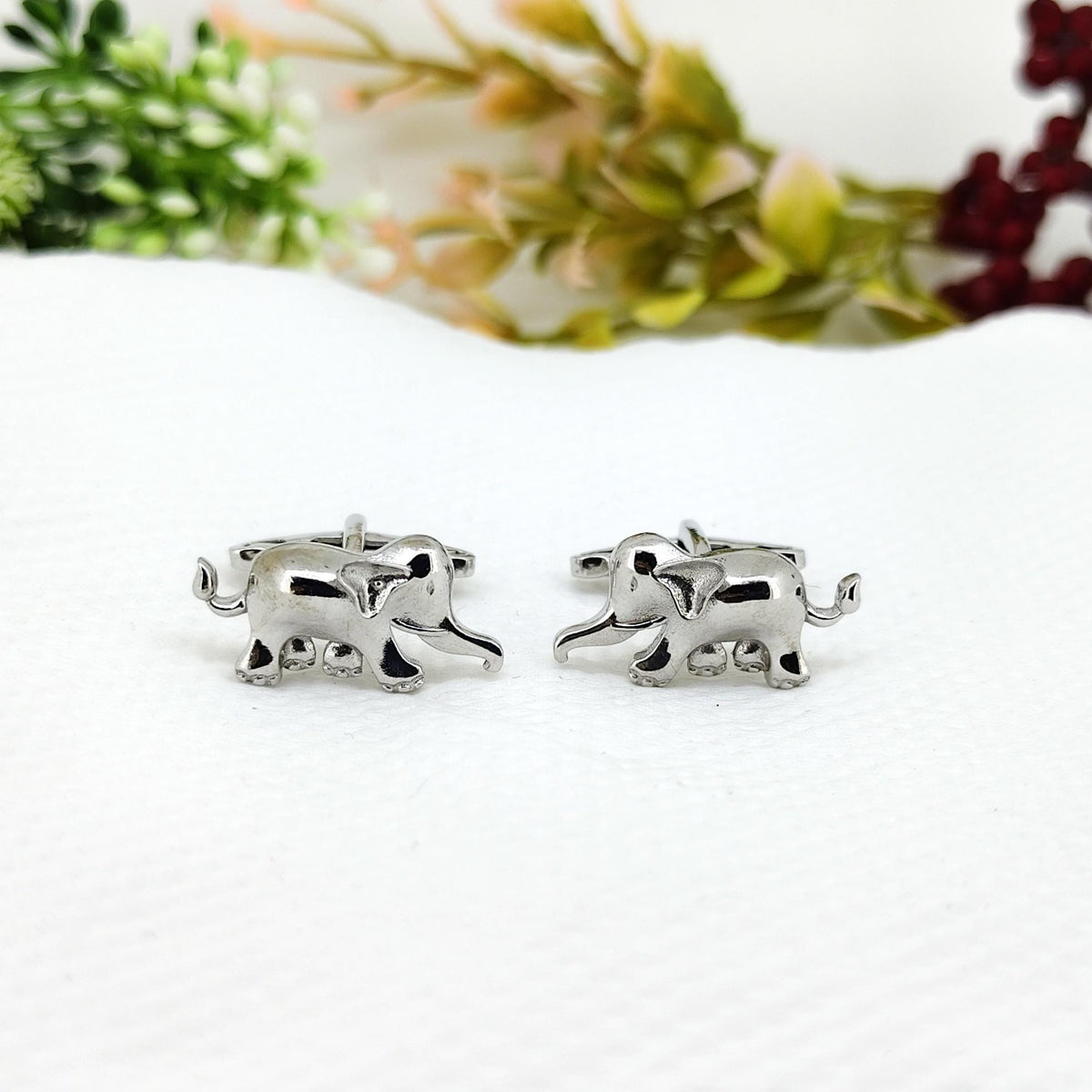 Elephant 925 Sterling Silver Cufflinks- Unique Handmade Animal Cufflinks- Men's Accessories- Anniversary Gift