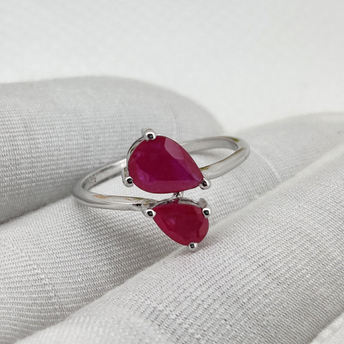 Handmade Natural Ruby Ring, 925 Sterling Silver, July Birthstone, Ruby Gemstone Jewelry