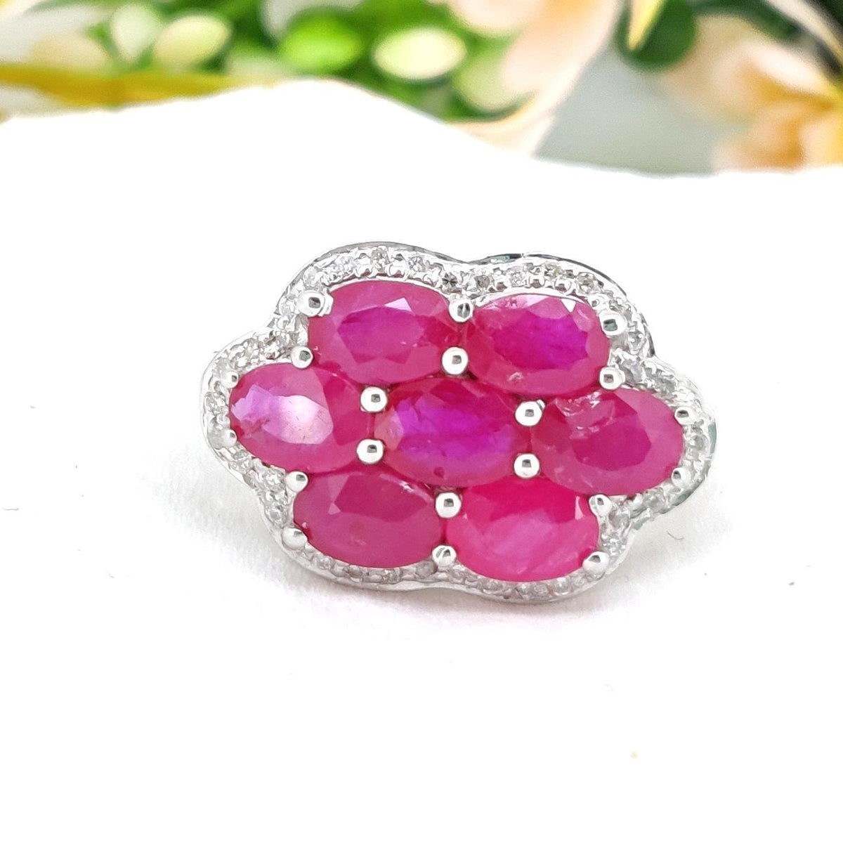 Ruby Sterling Silver Stackable Ring Handmade Minimalist Boho Artisan Gemstone Jewelry