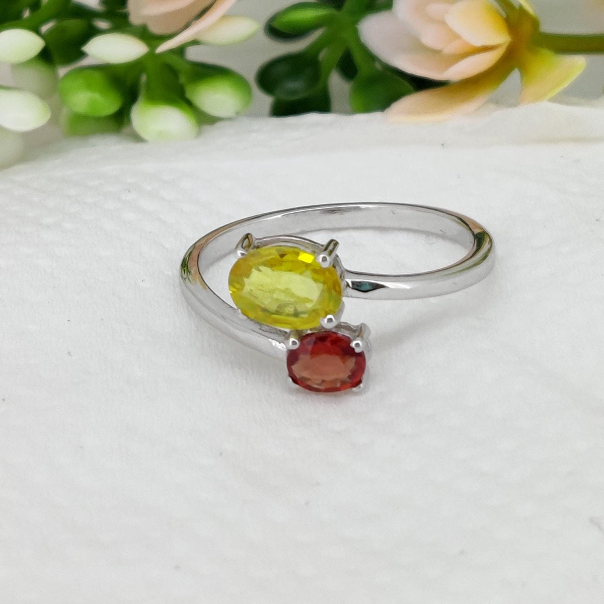 Multi Sapphire Sterling Silver Ring, Sapphire Jewelry, September  Birthstone, Gifts For Her
