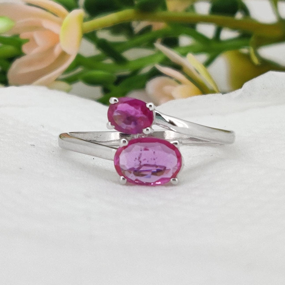 Natural Sapphire Sterling Silver Ring, Sapphire Jewelry, September  Birthstone, Gifts For Her