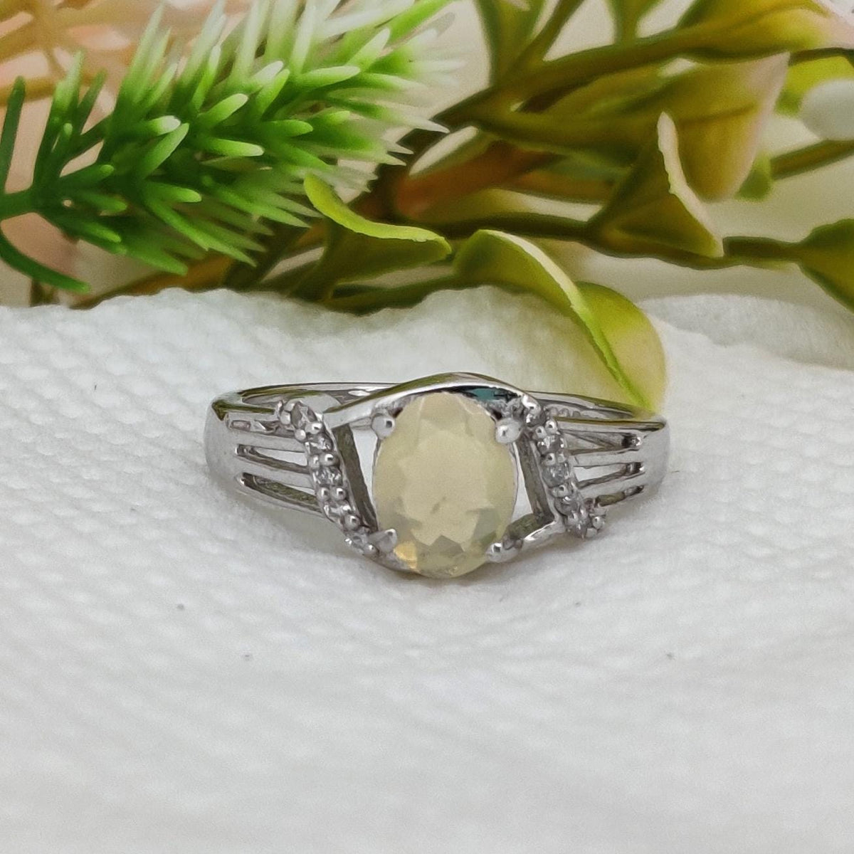 Handmade Ethiopian Opal Ring: Sterling Silver - Minimalist Artisan Gemstone Jewelry