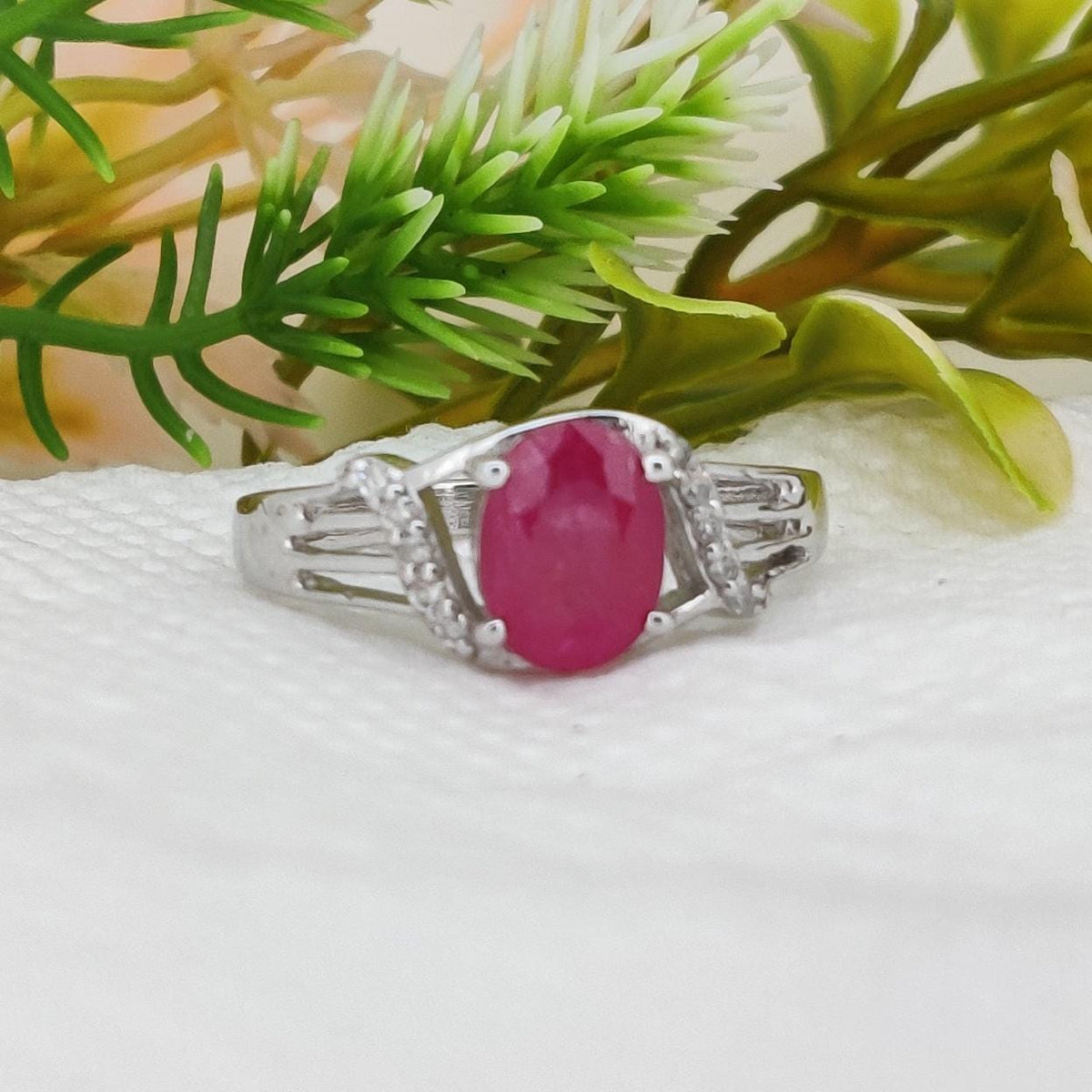 Handmade Ruby Statement Ring, Artisan Silver Gemstone Ring, Anniversary Gift for Her