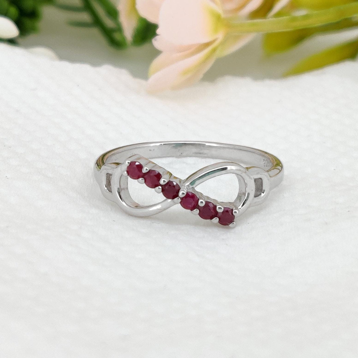 Natural Ruby Sterling Silver Ring, Handmade Gemstone Ring, Birthstone Gifts For Her