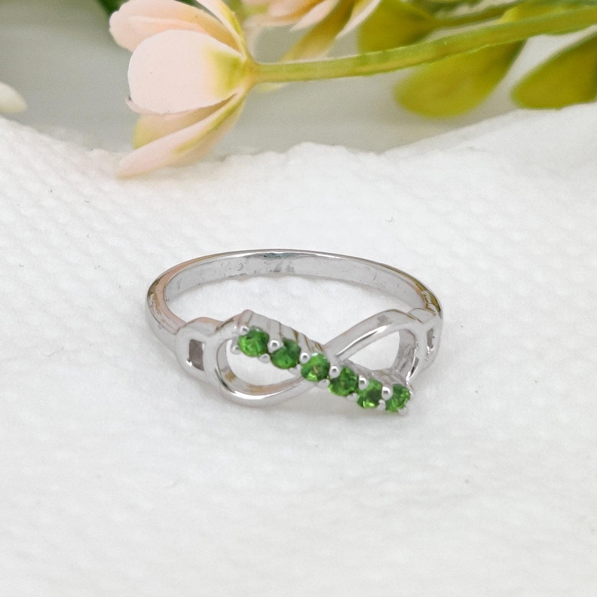 Natural Tsavorite Ring 925 Sterling Silver, Handmade Green Gemstone Jewelry, Gifts For Her