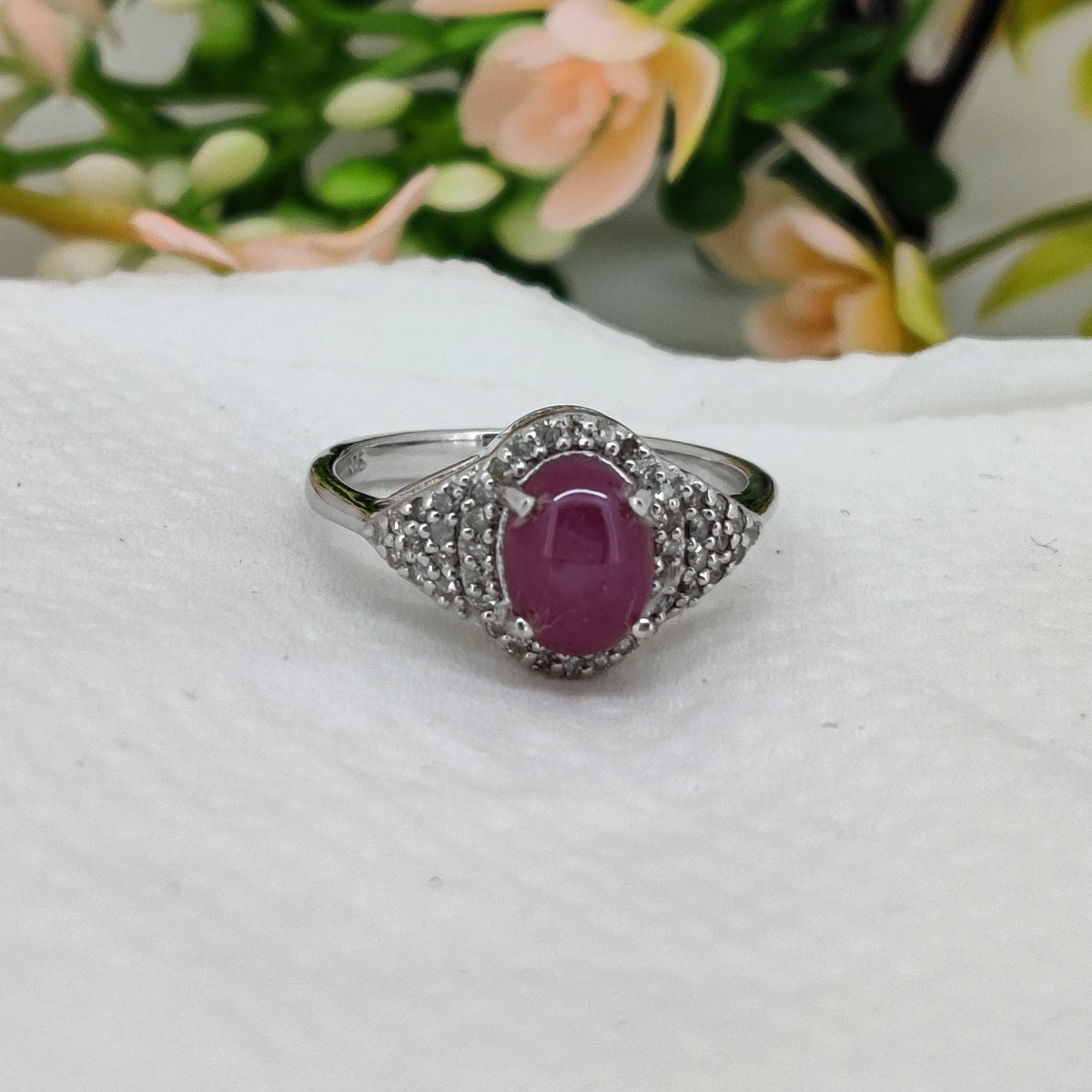 Handmade Ruby Star Ring 925 Silver, Unique Boho Gemstone Jewelry, Red Stone Promise Ring