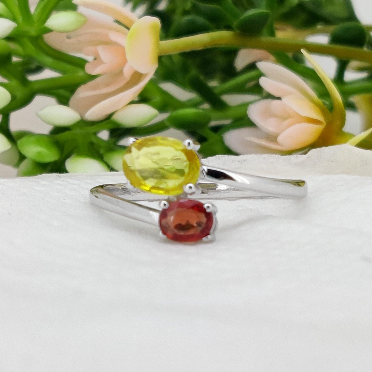 Multi Sapphire Sterling Silver Ring, Sapphire Jewelry, September  Birthstone, Gifts For Her