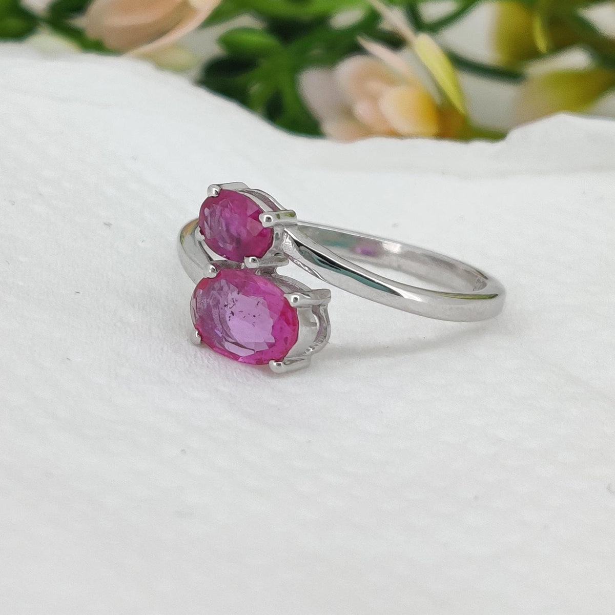 Natural Sapphire Sterling Silver Ring, Sapphire Jewelry, September  Birthstone, Gifts For Her