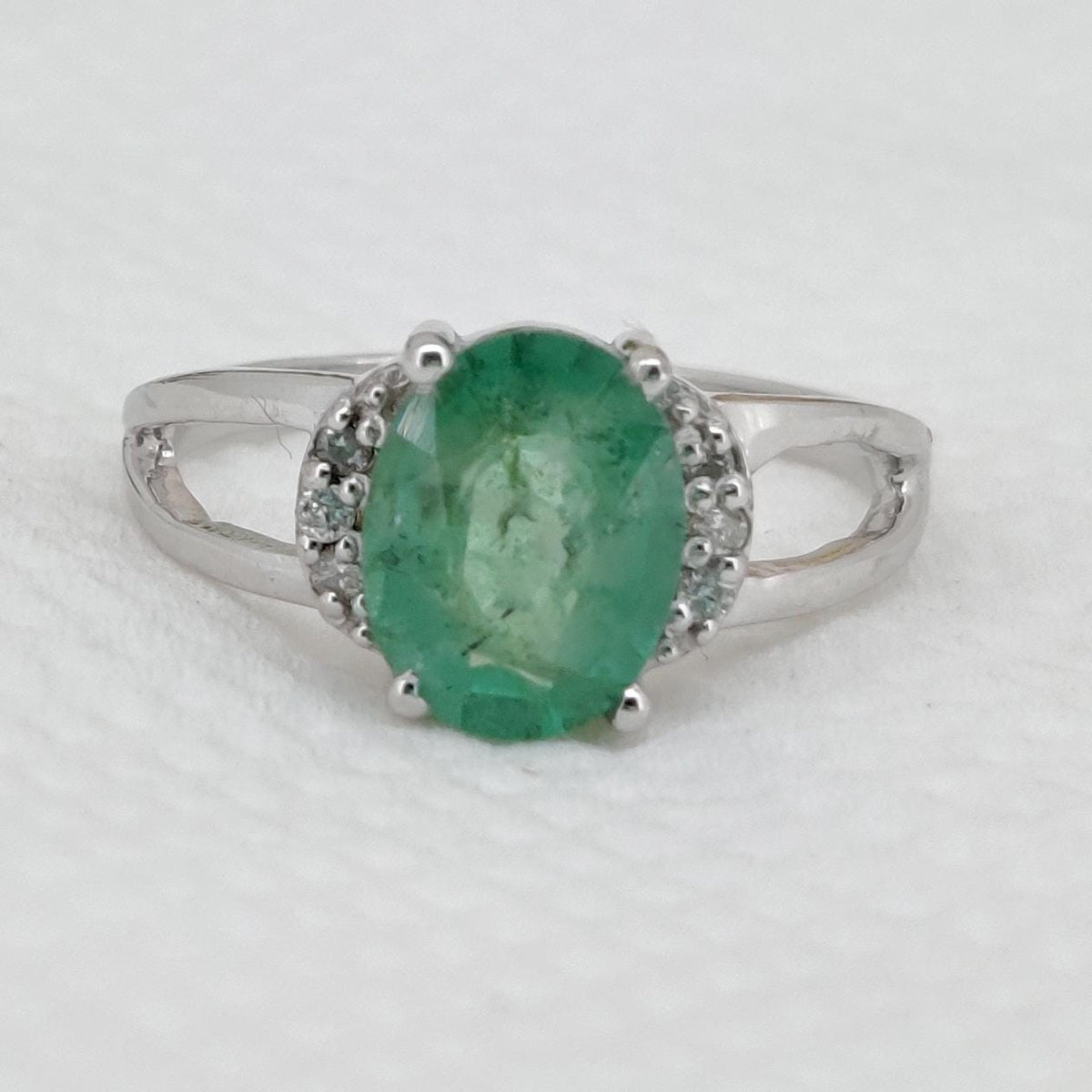 Natural Emerald Ring, 925 Sterling Silver, May Birthstone, Emerald Jewelry, Gifts For Her