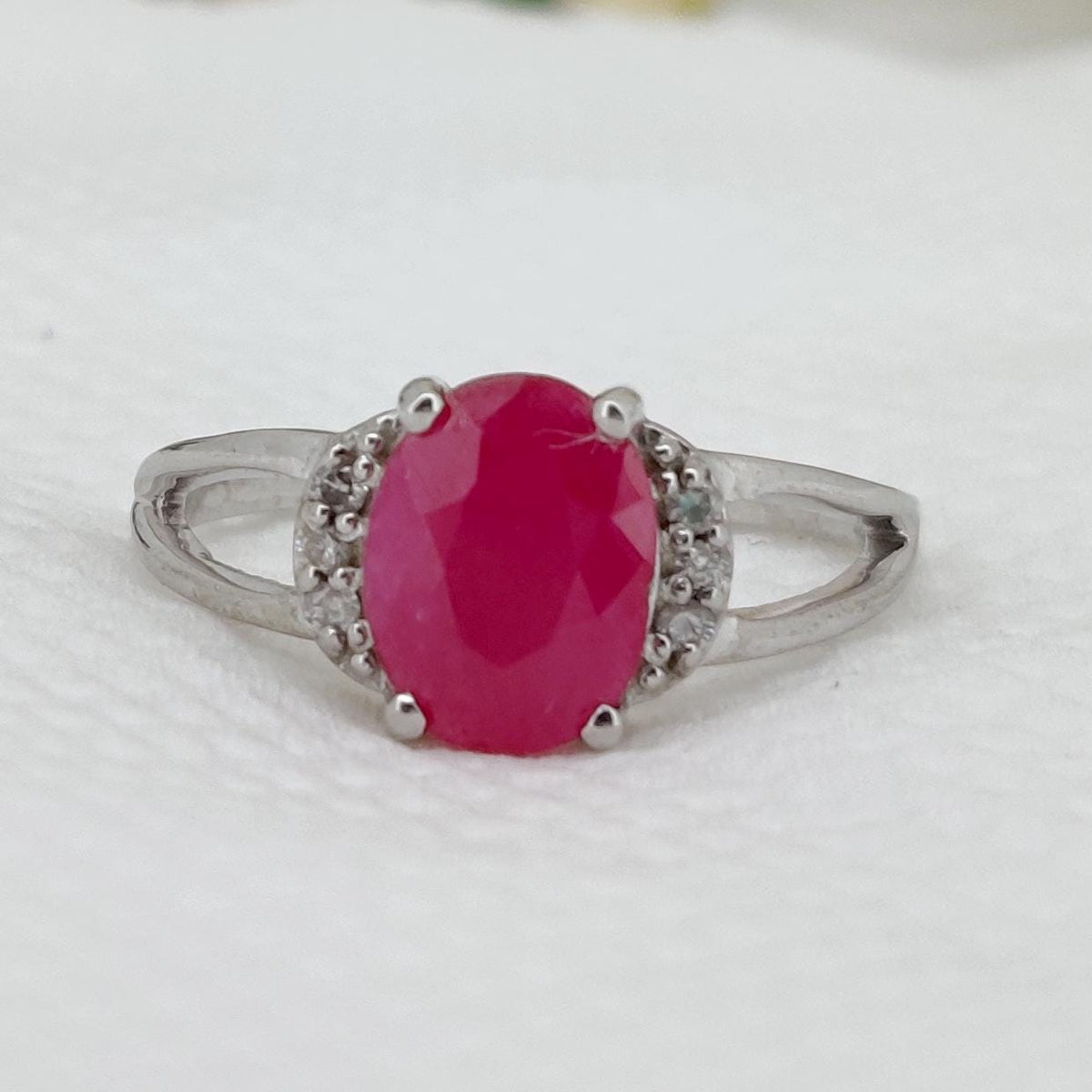 Natural Ruby Ring, 925 Sterling Silver, July Birthstone, Ruby Jewelry, Gifts For Her