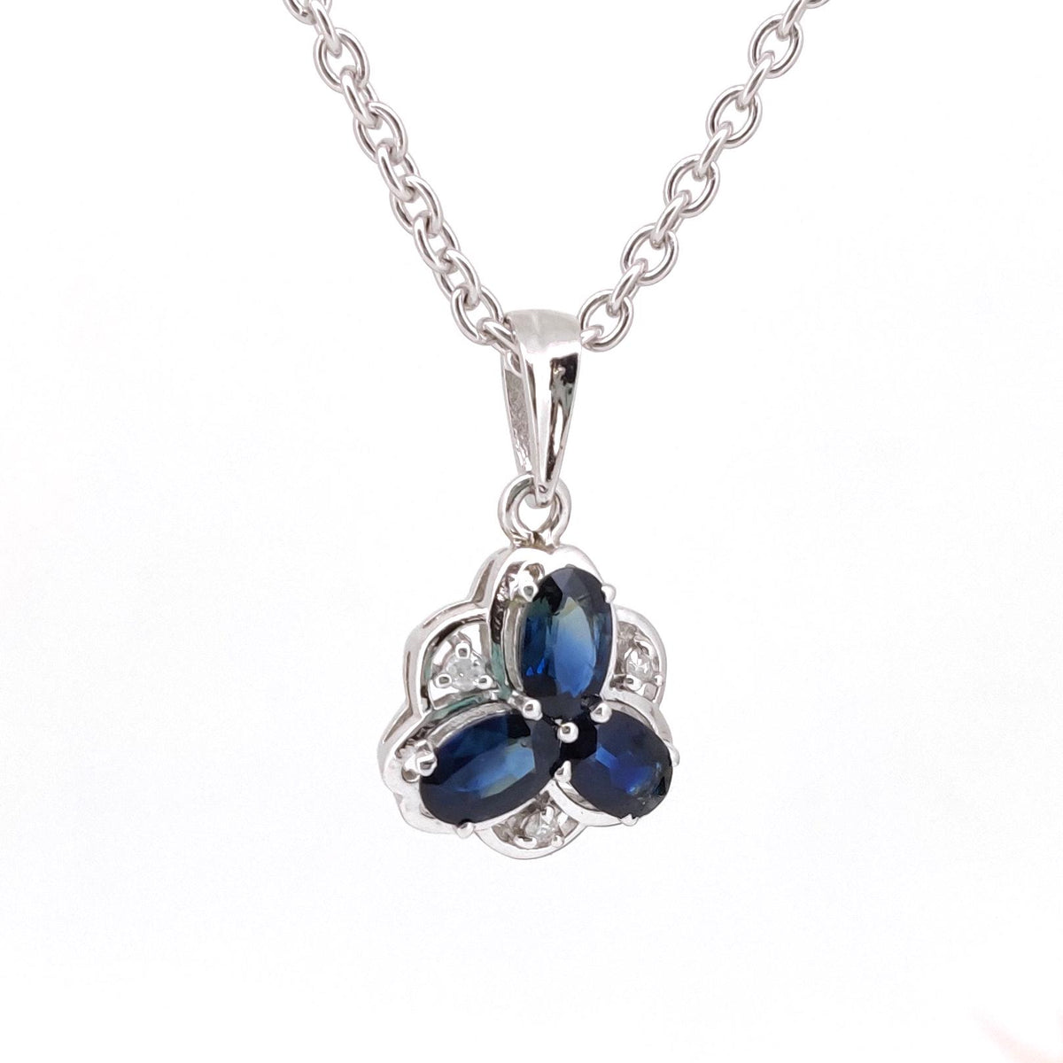 Natural Blue Sapphire Pendant-925 Sterling Silver Jewelry-September Birthstone-Handmade Jewelry-Gift for Anniversary