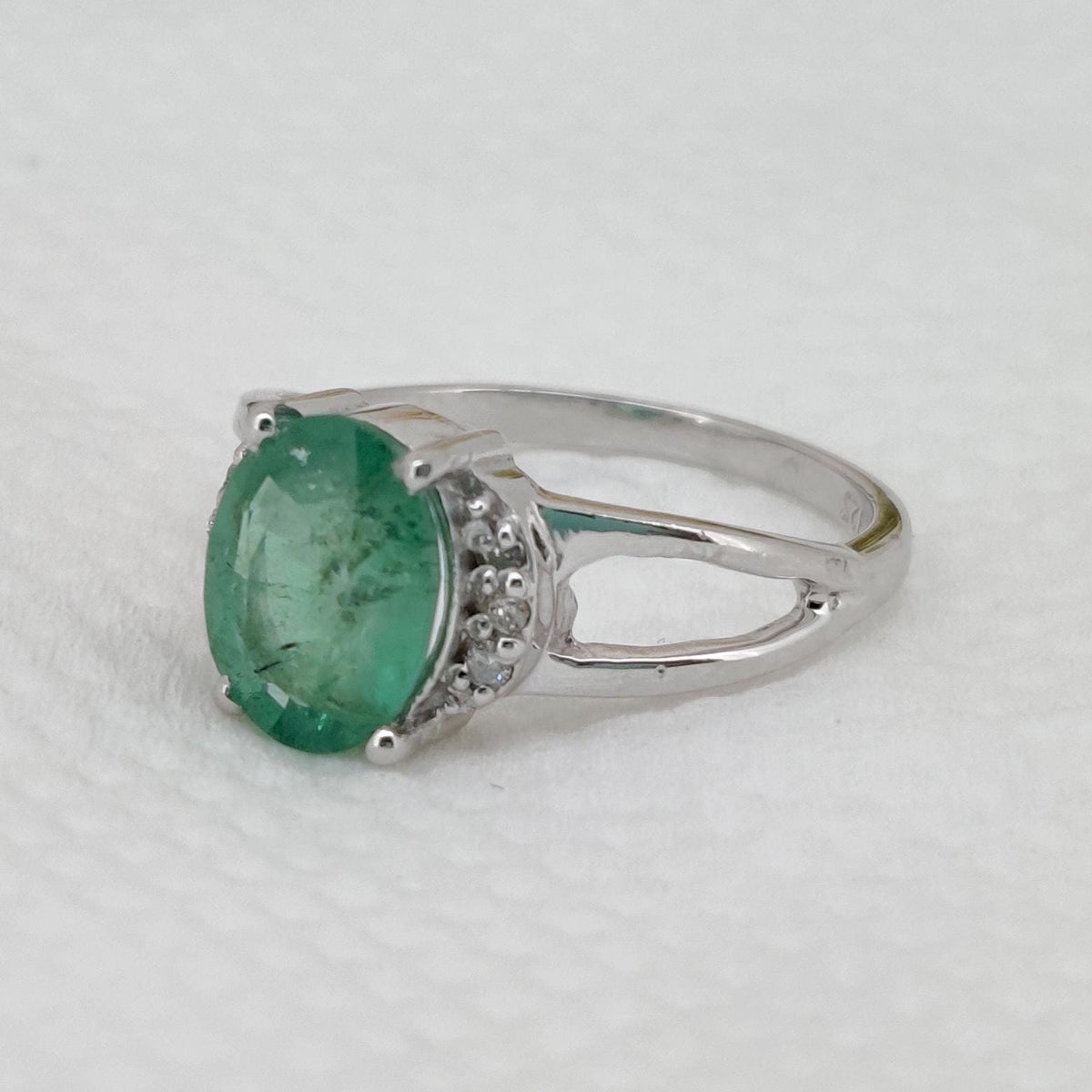 Natural Emerald Ring, 925 Sterling Silver, May Birthstone, Emerald Jewelry, Gifts For Her