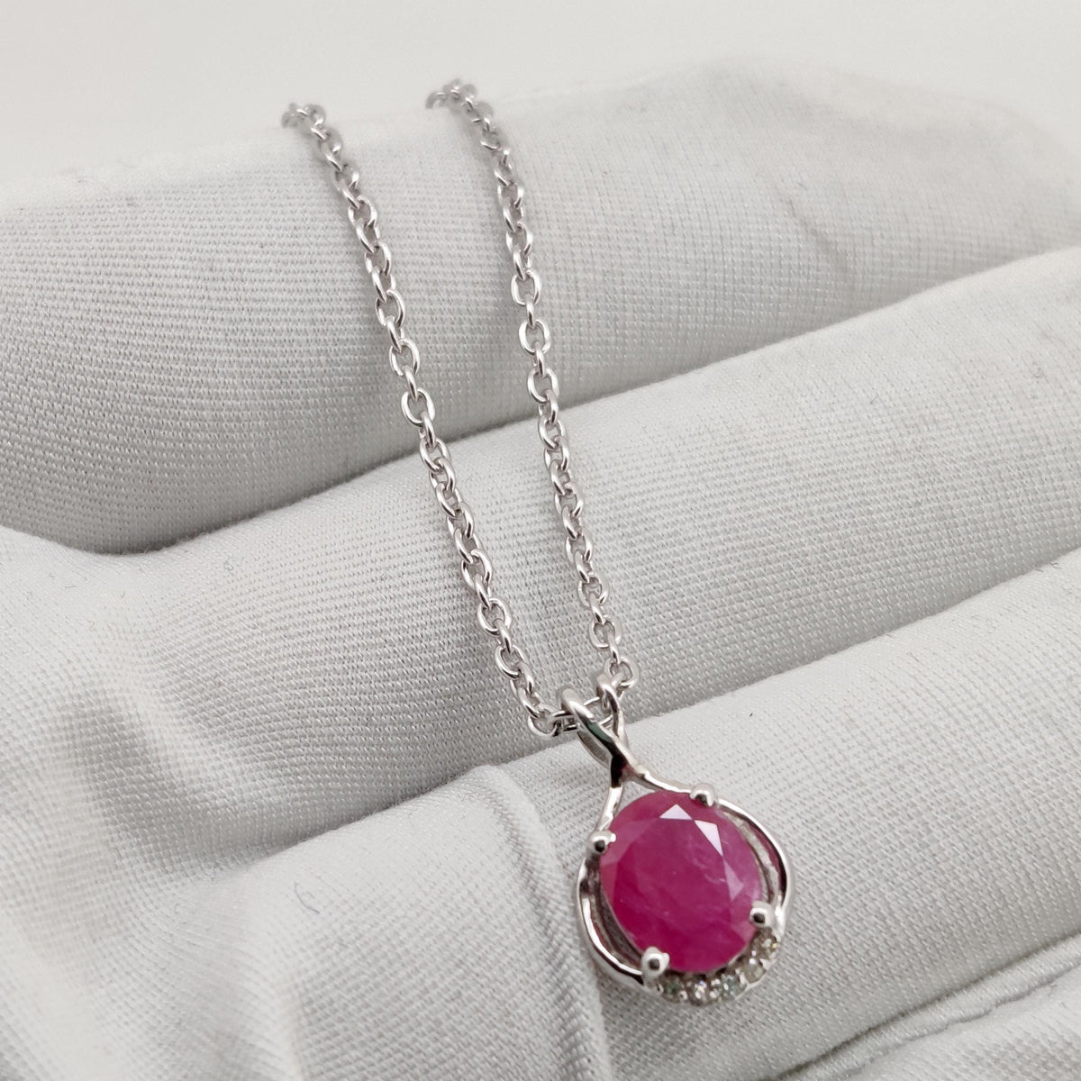 Natural Ruby Pendant-925 Sterling Silver-July Birthstone-Handmade Gemstone Jewelry-Anniversary Gift