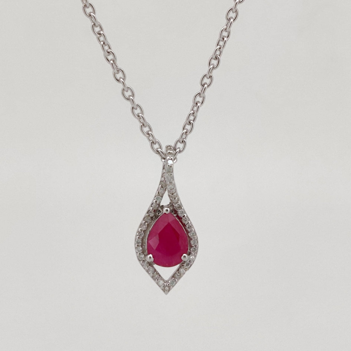 Handmade Ruby Pendant-925 Sterling Silver-July Birthstone-Red Gemstone Jewelry-Anniversary Gift