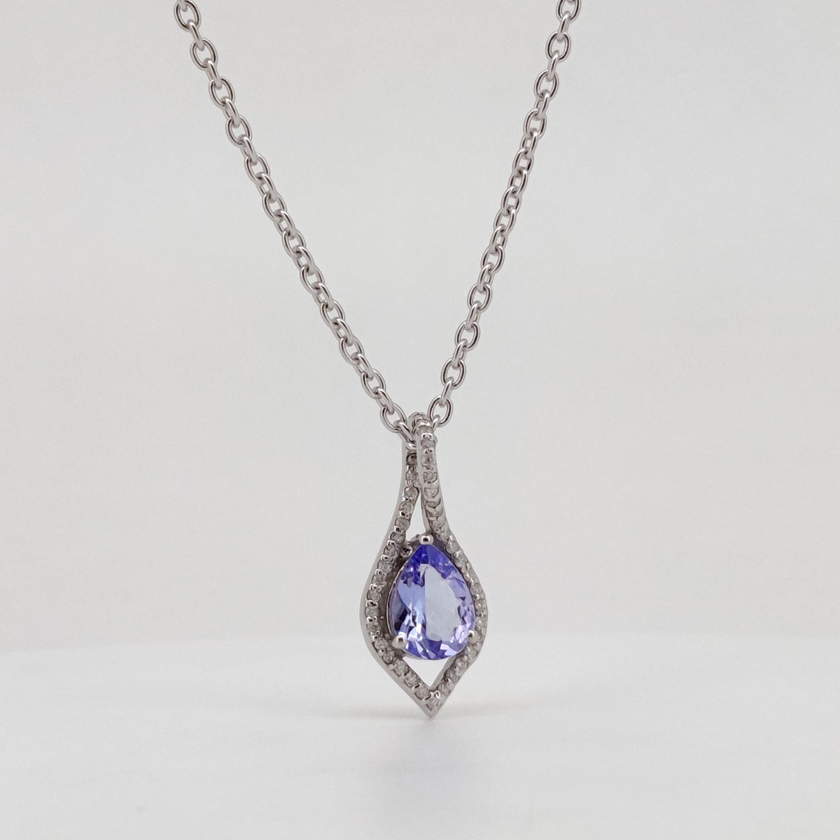 Handmade Tanzanite Pendant-925 Sterling Silver-December Birthstone-Blue Gemstone Jewelry-Anniversary Gift