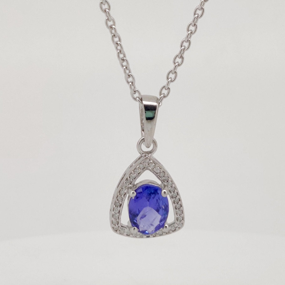 Tanzanite Gemstone Pendant, Handmade Sterling Silver Tanzanite Jewelry, December Birthstone, Wedding  gift for her