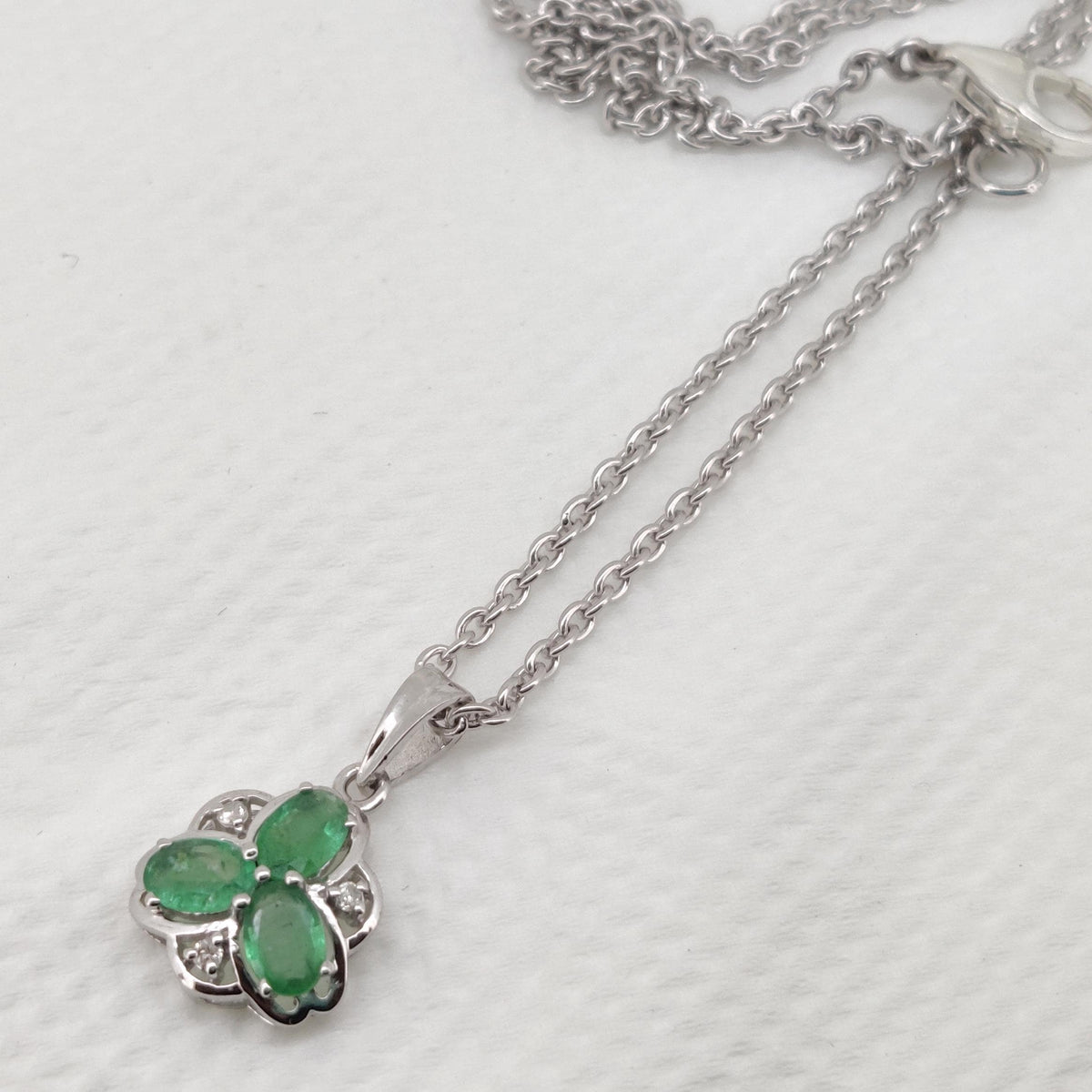 Natural Emerald Pendant-925 Sterling Silver-May Birthstone-Handmade Jewelry-Gift for Anniversary