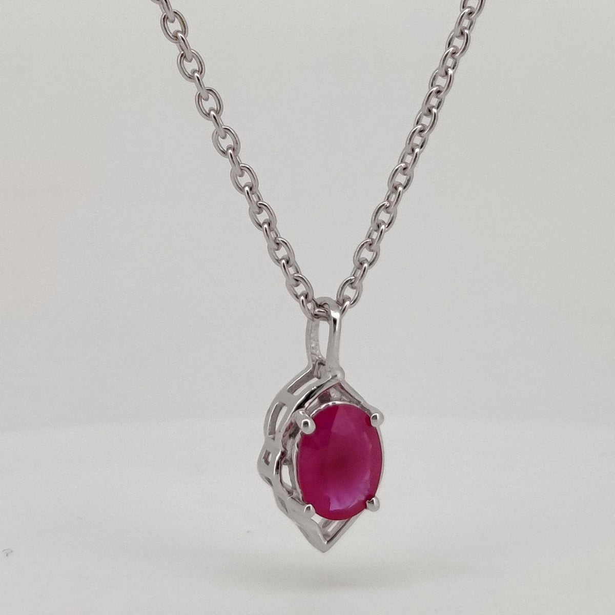 Handmade Ruby Pendant, Sterling Silver Ruby Jewelry, July Birthstone, Women's Gifts For Her