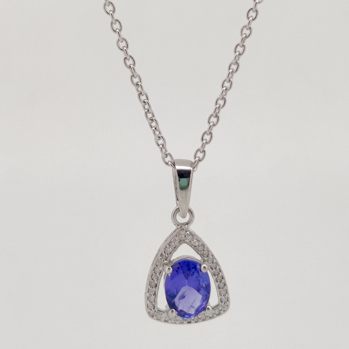 Tanzanite Gemstone Pendant, Handmade Sterling Silver Tanzanite Jewelry, December Birthstone, Wedding  gift for her
