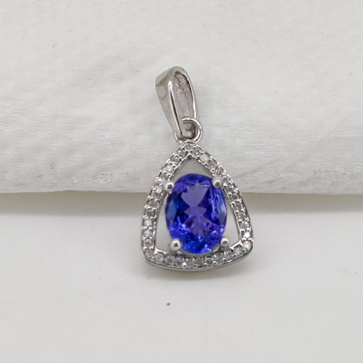 Tanzanite Gemstone Pendant, Handmade Sterling Silver Tanzanite Jewelry, December Birthstone, Wedding  gift for her