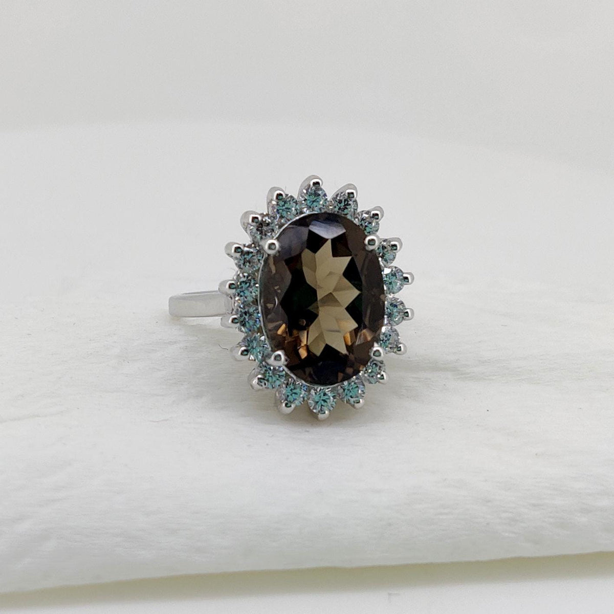 Smoky Quartz Ring Sterling Silver Handmade Gemstone Gift For Her