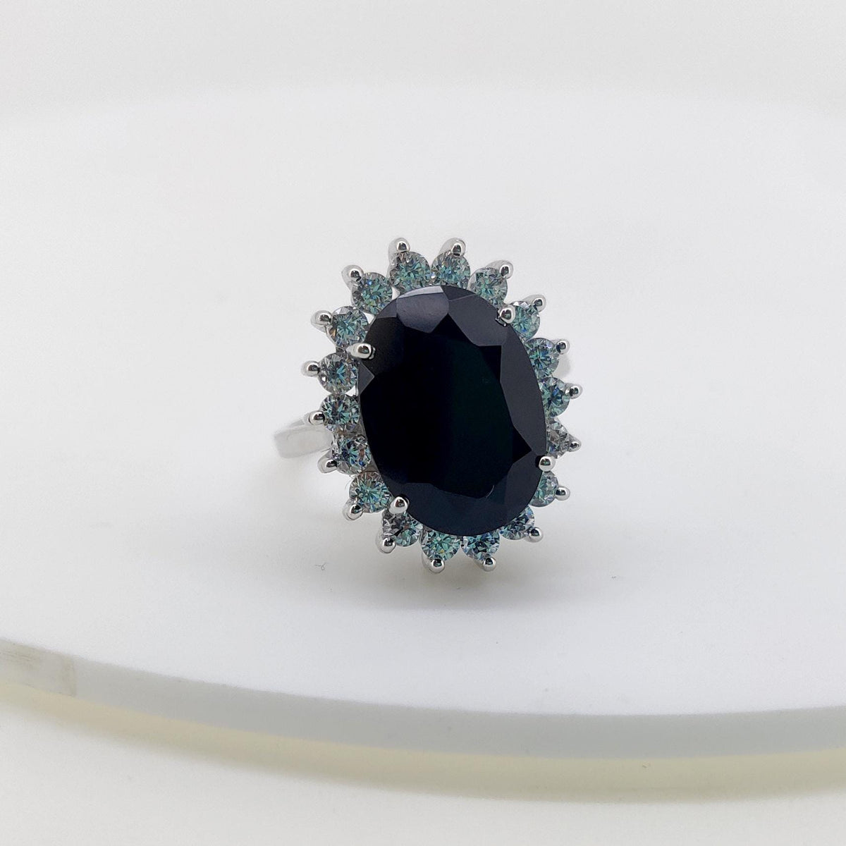 Black Onyx Ring Sterling Silver Handmade Statement Jewelry Gift For Her