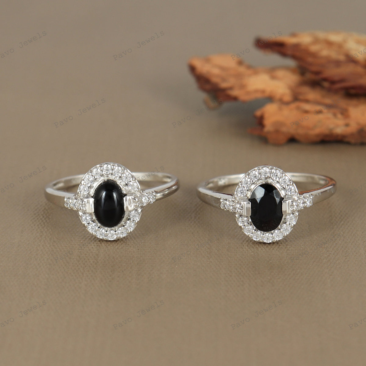 Black Onyx Ring Sterling Silver: Minimalist Oval Gemstone, Christmas Jewelry