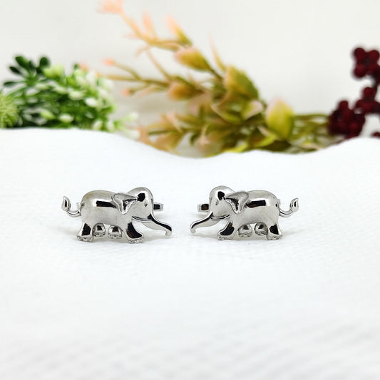 Elephant 925 Sterling Silver Cufflinks- Unique Handmade Animal Cufflinks- Men's Accessories- Anniversary Gift