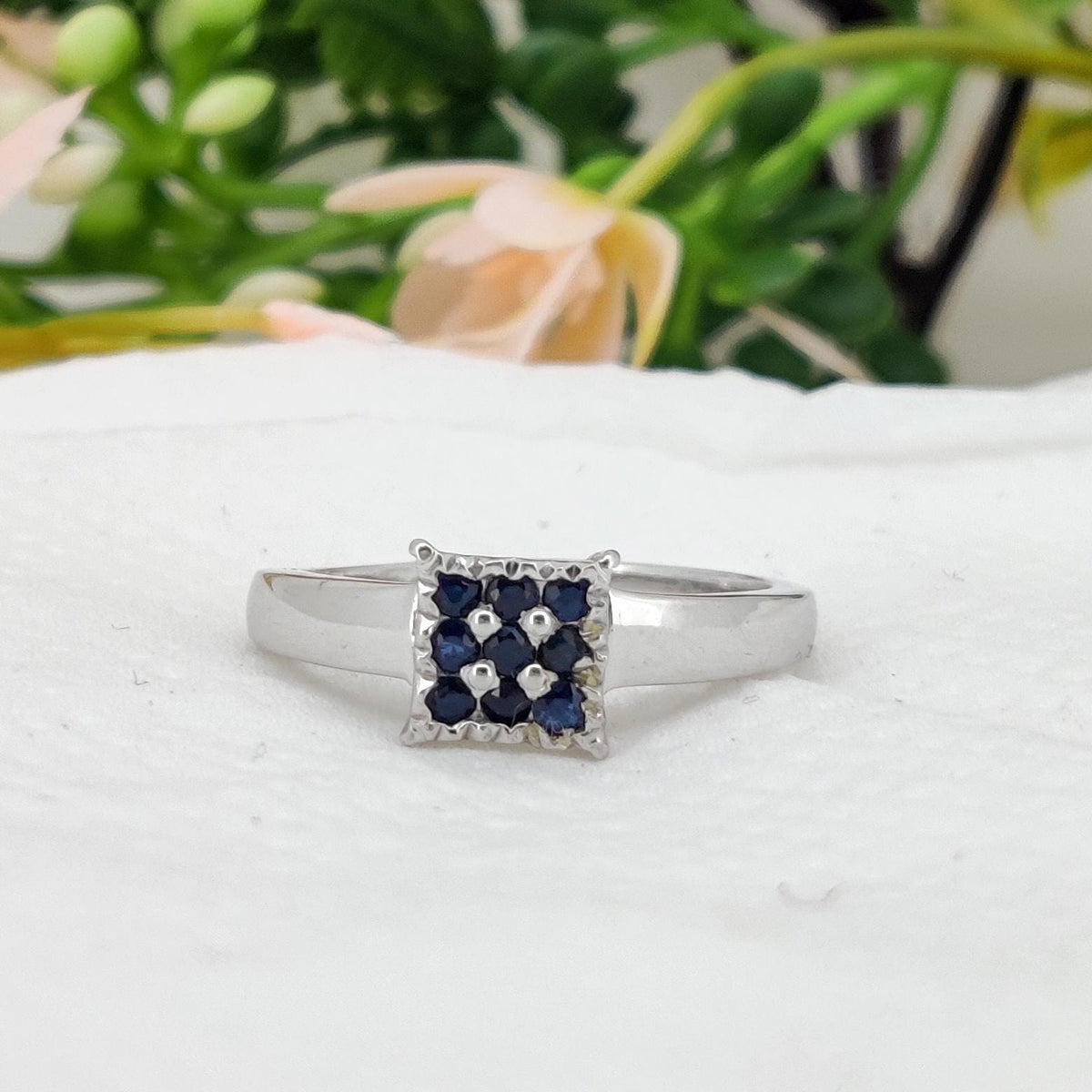 Blue Sapphire Ring, 925 Sterling Silver,  Sapphire Jewelry, Handmade Gemstone Band