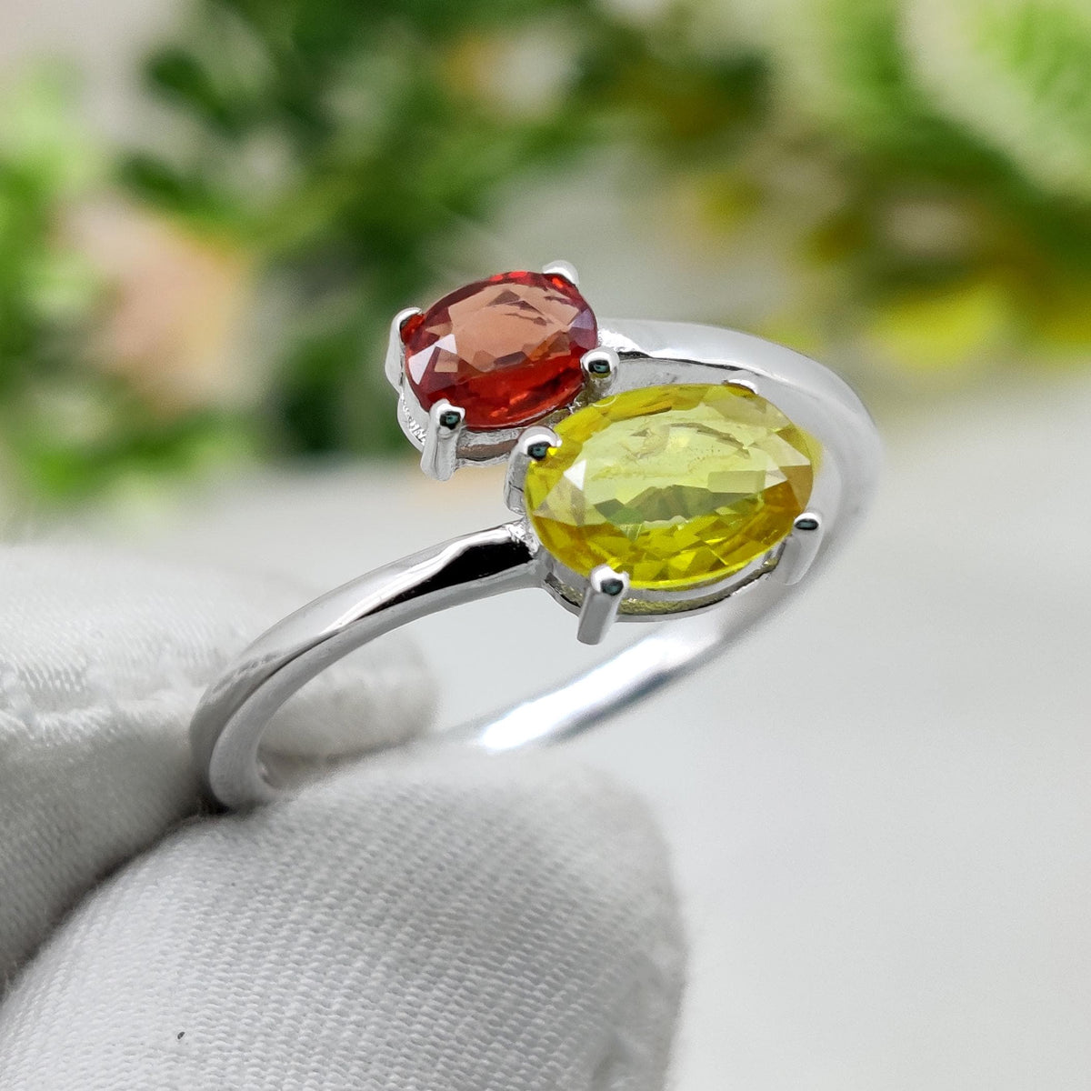 Multi Sapphire Sterling Silver Ring, Sapphire Jewelry, September  Birthstone, Gifts For Her