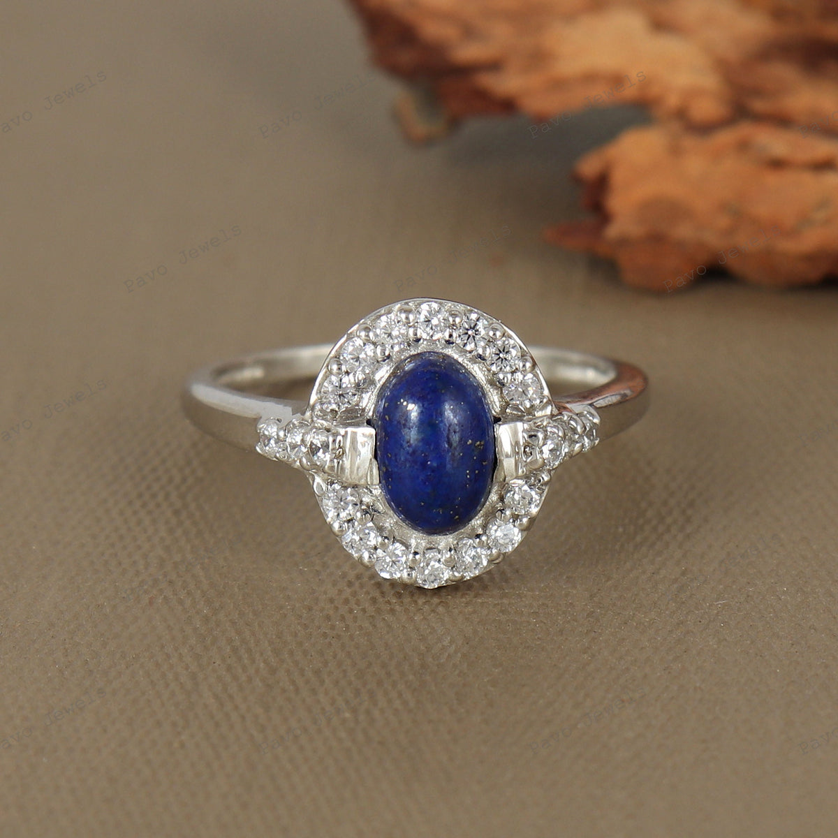 Lapis Lazuli Ring: Handmade Sterling Silver Promise Ring For Christmas