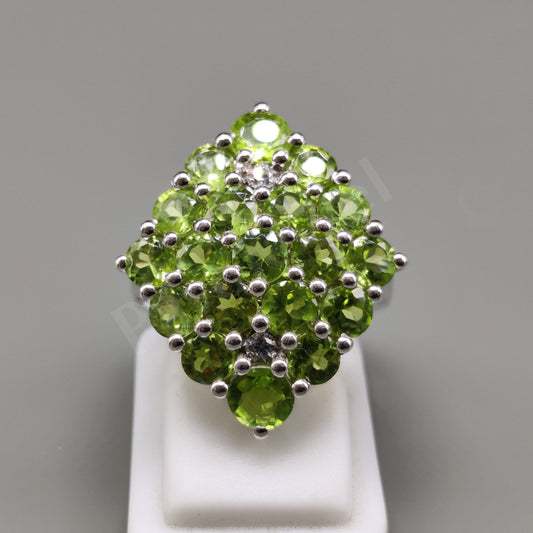 Peridot Ring, Sterling Silver Statement Ring, Christmas Gifts For Her
