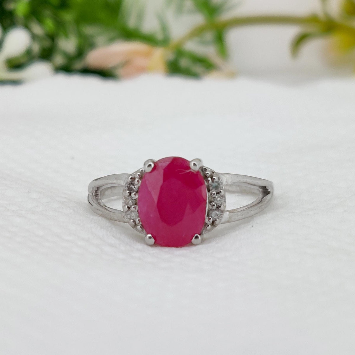 Natural Ruby Ring, 925 Sterling Silver, July Birthstone, Ruby Jewelry, Gifts For Her