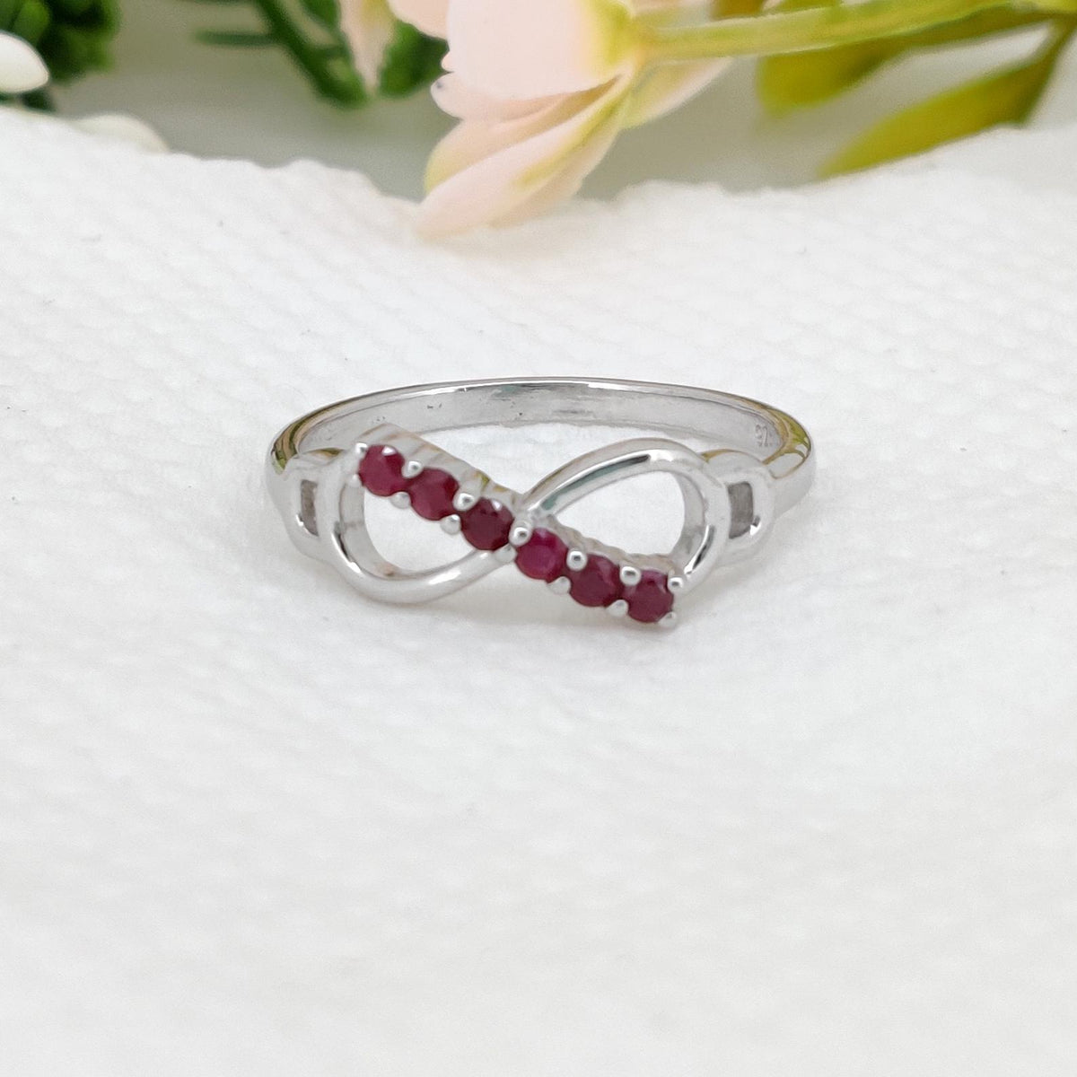 Natural Ruby Sterling Silver Ring, Handmade Gemstone Ring, Birthstone Gifts For Her