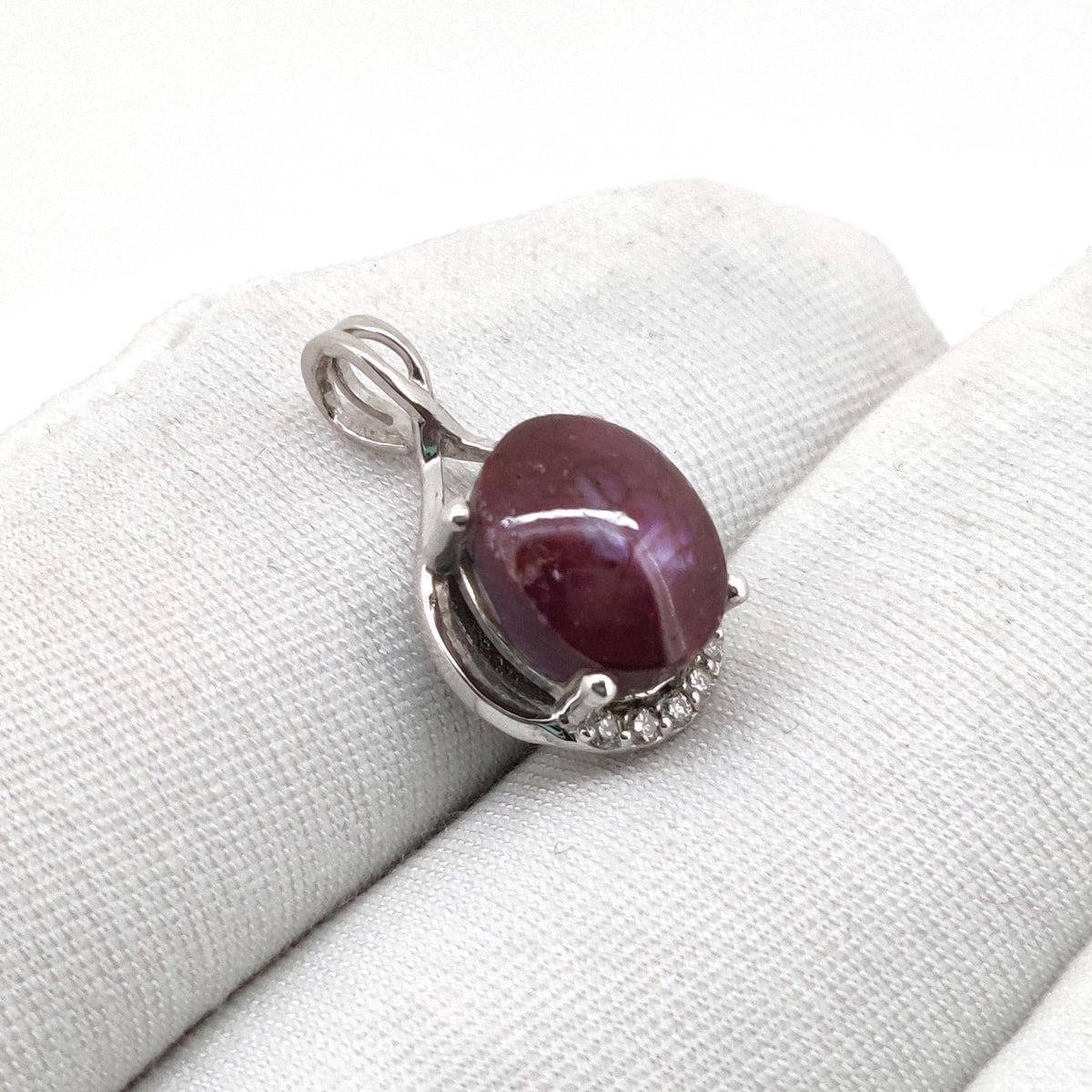 Natural Star Ruby Pendant-925 Sterling Silver-July Birthstone-Handmade Jewelry-Anniversary Gift